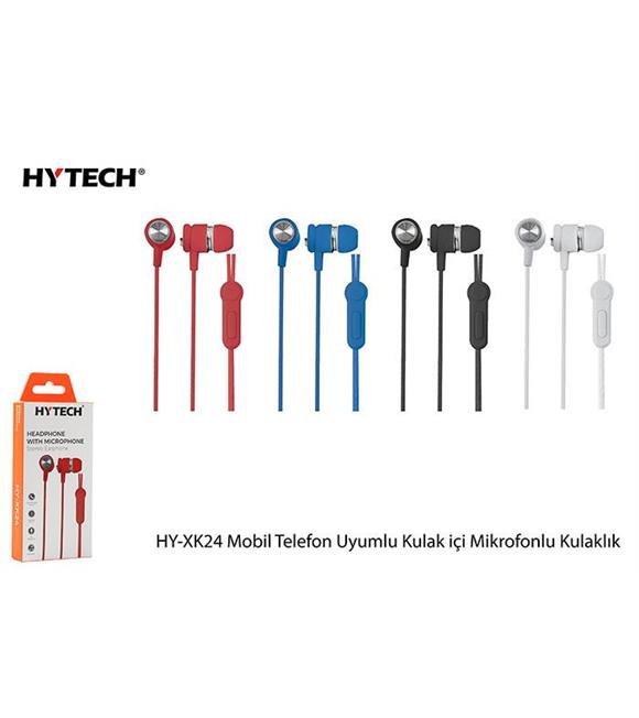 Hytech Hy-Xk24 Mavi Mobil Kulaklık Uyumlu Kulak İçi Mikrofonlu Kulaklık