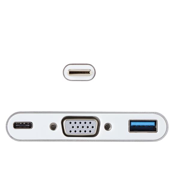 Vcom CU426M Type-C-M To Vga-F Usb 3.0-F Type-C-F Çevirici_1