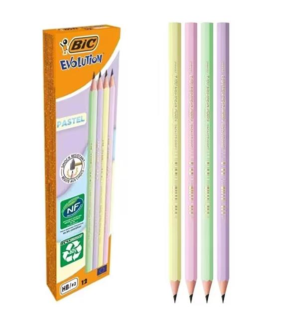 Bic Kurşun Kalem Evol Pastel 12 Lİ 518307