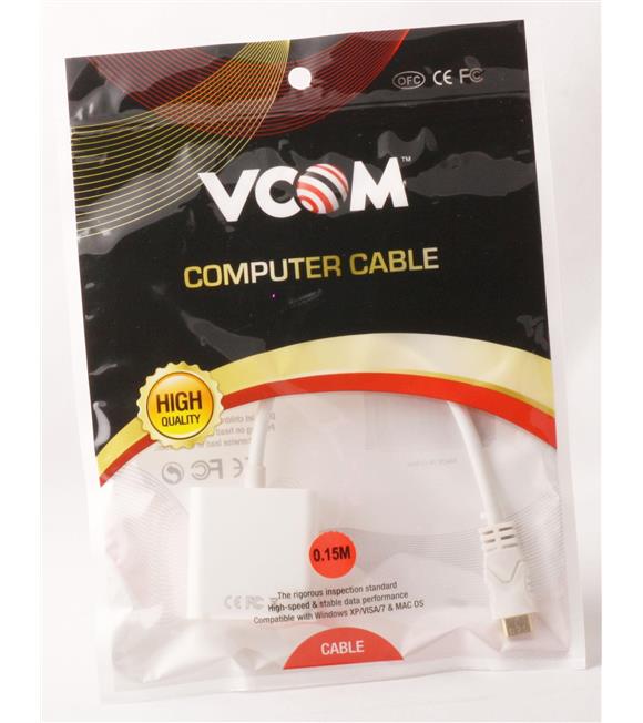 Vcom CG592 Mini Hdmı Erkek To Vga Dişi Çevirici