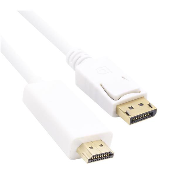 Vcom CG605L-1.8 Beyaz 1.8MT Display Port Erkek To Hdmi Erkek Kablo