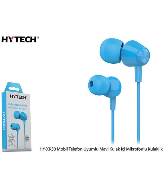 Hytech HY-XK30 Mobil Telefon Uyumlu Mavi Kulak İçi Mikrofonlu Kulaklık