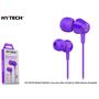 Hytech HY-XK30 Mobil Telefon Uyumlu Mor Kulak İçi Mikrofonlu Kulaklık