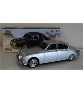 EVERTON RT-1958 Gümüş (Silver) Arabalı  Bluetooth Fm-Usb-Tf-Aux Şarjlı Nostaljik Radyo