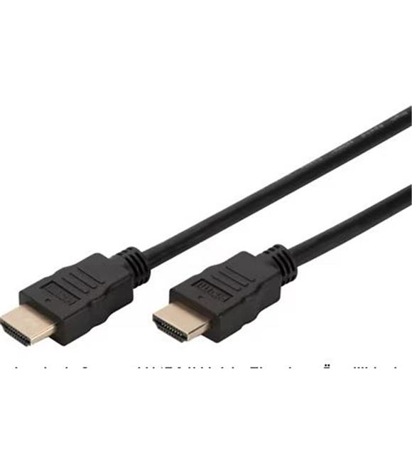 Digitus AK-330107-020-S 2 metre Altın Kapl.Siyah 4K HDMI Kablo