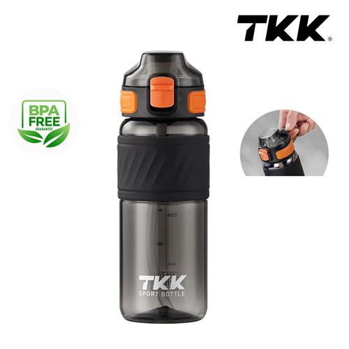 Tkk T1025 Çift Kullanım Pipetli/Rahat İçim Siyah Tritan Matara 600ml Okula Dönüş 2026 — Çanta, Defter, Kalem Ve Matara İndirimleri