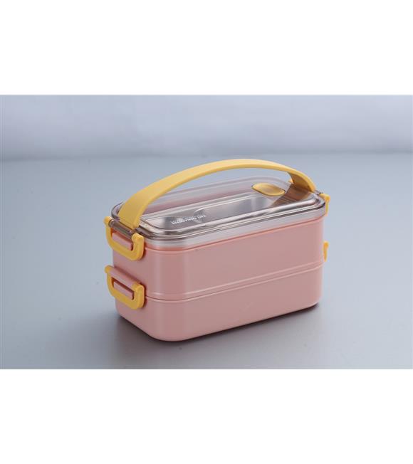 Vagonlife VGN363 1400ml Pembe Çelik Saklama Kabı
