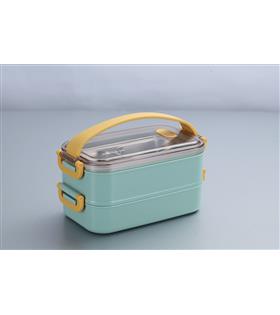 Vagonlife VGN363 1400ml Yeşil Çelik Saklama Kabı