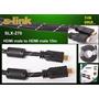 S-link SLX-270 15mt hdmı-m-hdmı-m 1.4 Versiyon 3d Gold Kılıflı Kablo