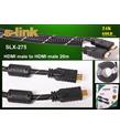 S-link SLX-275 20mt hdmı-m-hdmı-m 1.4 Versiyon 3d Gold Kılıflı Kablo