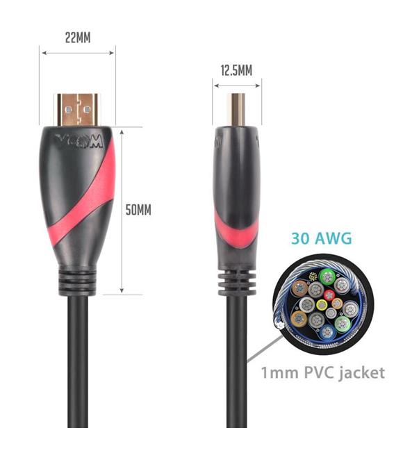 Vcom CG525-R-5.0 Siyah 5MT 1.4V Hdmi-M-Hdmi-M Kablo