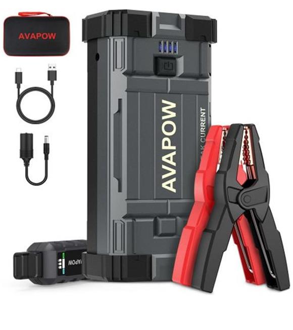 Avapow A28 23800mAh 3000A (2Vden Düşük Aküyü Çalıştıran) Jump Starter Taşınabilir Akü Takviye Kiti