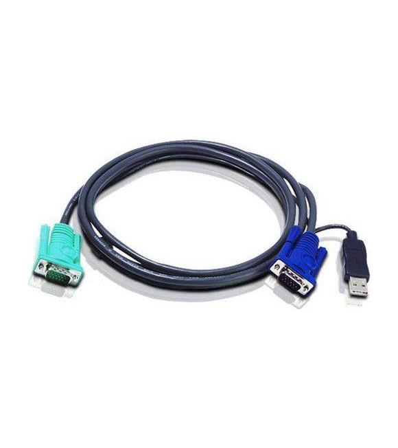Aten 2L-5201U Usb Kvm Swicht için 1,20 Metre 1 x 15 pin SPHD erkek - 1 x Monitör 15 pin HDB erkek