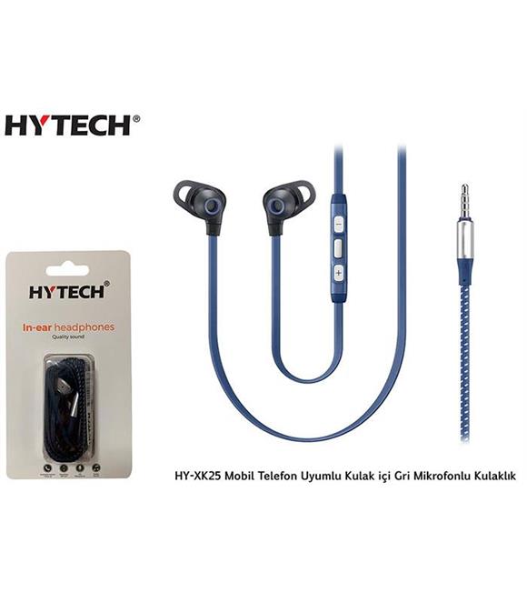 Hytech HY-XK25 Mobil Telefon Uyumlu Kulak içi Gri kulaklık