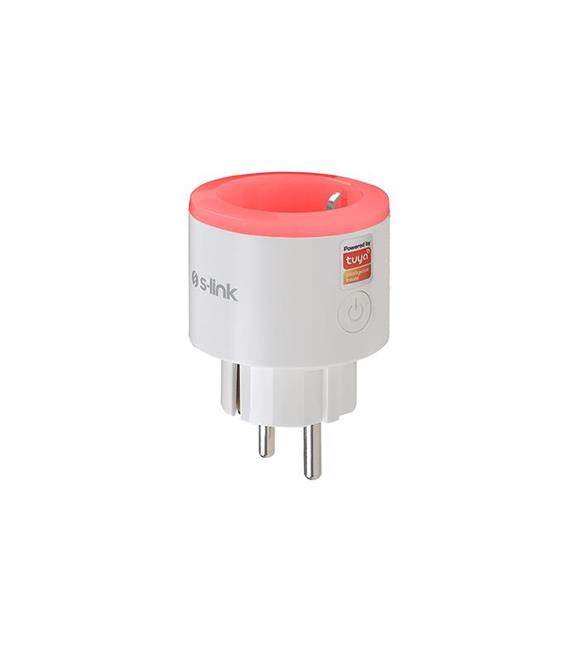 S-Link Swapp SL-03 16A Akım Korumalı Akıllı Priz RGB Işıklı 2.4 G Wifi TUYA Destekli