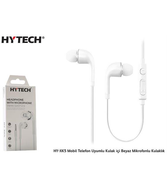 Hytech HY-XK5 Mobil Telefon Uyumlu Kulak içi siyah kulaklık