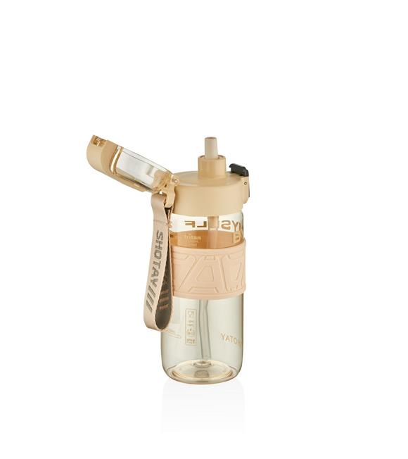 Shotay ST-7223 600ml Krem Pipetli Tritan Matara