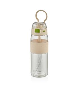 Shotay ST-7202 600ml Beyaz Pipetli Tritan Matara