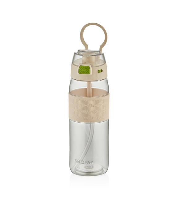 Shotay ST-7202 600ml Beyaz Pipetli Tritan Matara