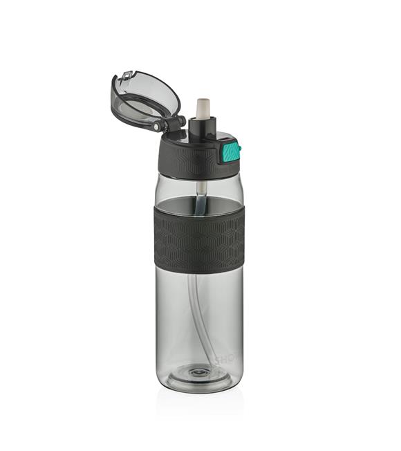 Shotay ST-7202 600ml Siyah Pipetli Tritan Matara_1
