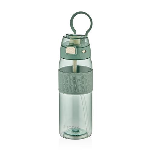Shotay ST-7202 600ml Yeşil Pipetli Tritan Matara Okula Dönüş 2026 — Çanta, Defter, Kalem Ve Matara İndirimleri