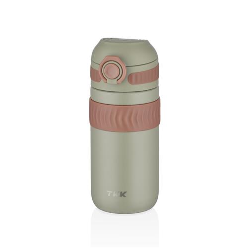 Tkk T2006 450ml Yeşil Çelik Termos Okula Dönüş Kampanyası Termos Matara
