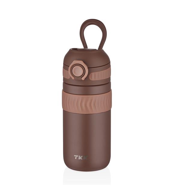 Tkk T2006 450ml Kahverengi Çelik Termos