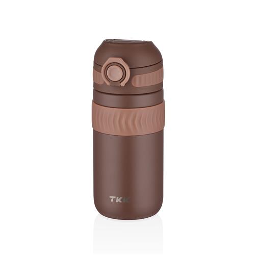 Tkk T2006 450ml Kahverengi Çelik Termos Okula Dönüş Kampanyası Termos Matara