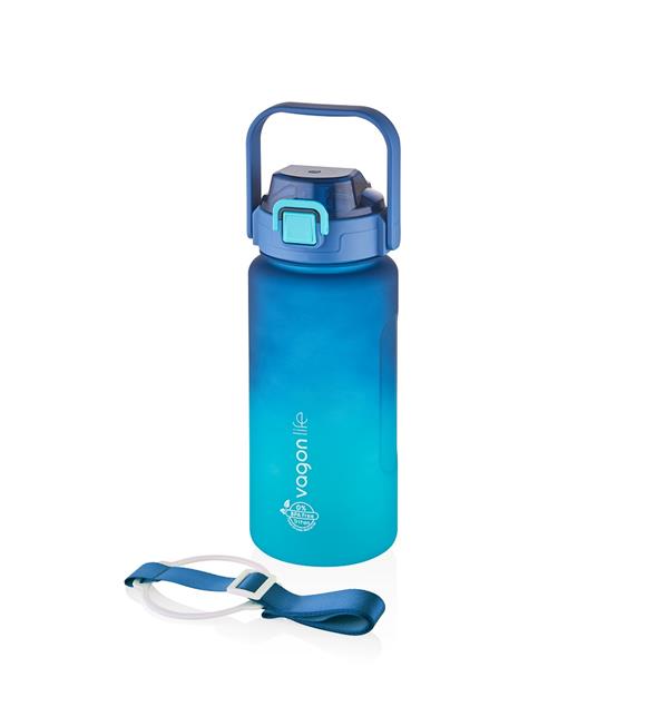 Vagonlife VGN2213-T 1500ml Mavi Turkuaz Tritan Motivasyon Matarası