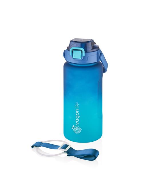Vagonlife VGN2213-T 1500ml Mavi Turkuaz Tritan Motivasyon Matarası
