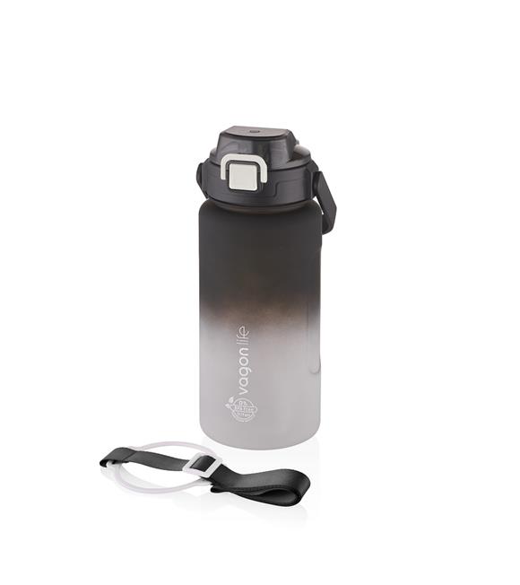 Vagonlife VGN2213-T 1500ml Siyah Beyaz Tritan Motivasyon Matarası