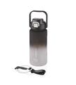 Vagonlife VGN2213-T 1500ml Siyah Beyaz Tritan Motivasyon Matarası