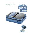 Vagonlife BL10164 1000ml Mavi 3 Bölmeli Çelik Saklama Kabı