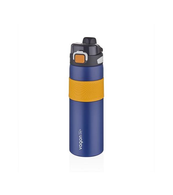Vagonlife VGN032 800ml Lacivert Çelik Matara Tek Kapak Çift Kullanım
