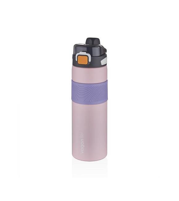 Vagonlife VGN032 800ml Pembe Çelik Matara Tek Kapak Çift Kullanım