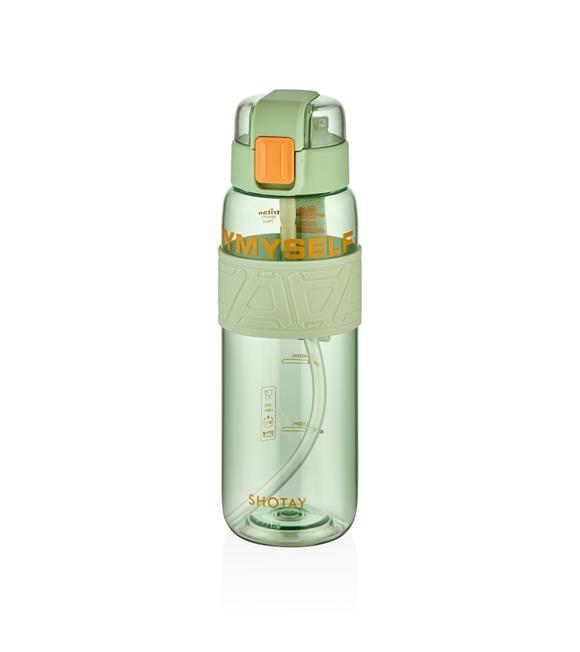 Shotay ST-7224 750ml Yeşil Pipetli Tritan Matara Mataralar