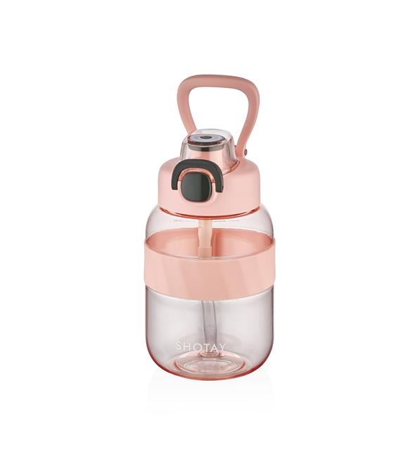Shotay ST-7512 700ml Pembe Pipetli Tritan Matara