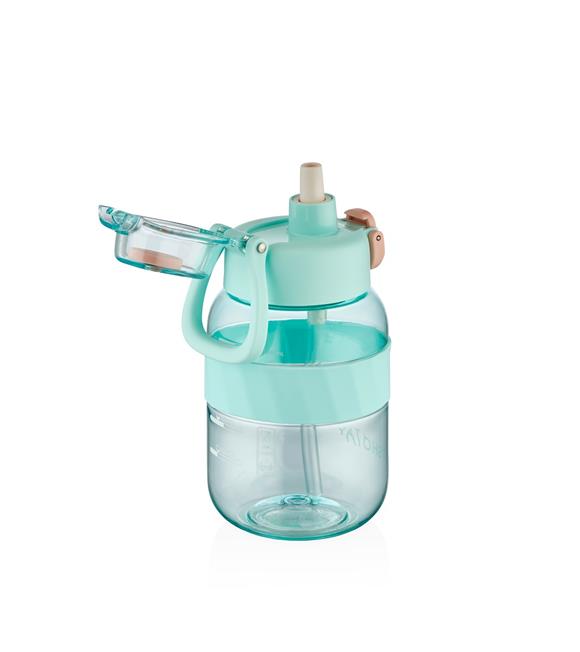 Shotay ST-7512 700ml Turkuaz Pipetli Tritan Matara