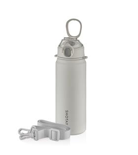 Shotay ST-8228 750ml Beyaz Pipetli Şeffaf Kapaklı Çelik Termos