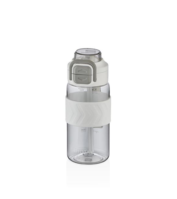 Shotay ST-7234 600ml Beyaz Pipetli Tritan Matara