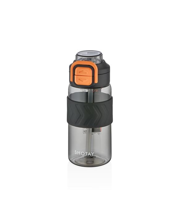 Shotay ST-7234 600ml Siyah Pipetli Tritan Matara