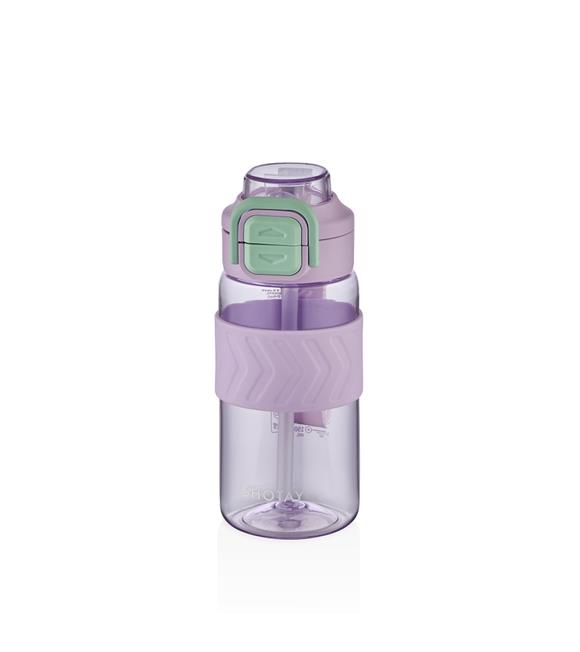 Shotay ST-7234 600ml Mor Pipetli Tritan Matara