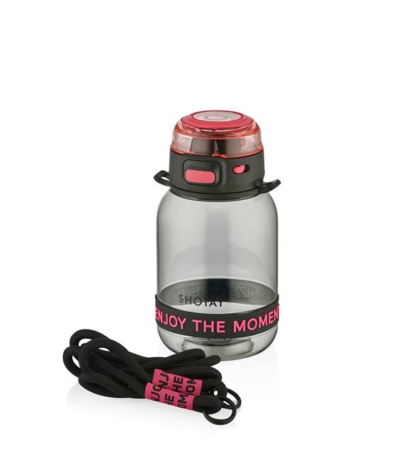 Shotay ST-7104 700ml Siyah Tritan Matara