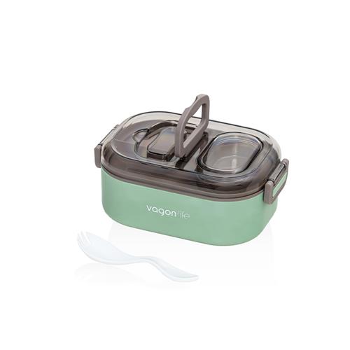 Vagonlife VGN7084 550ml Yeşil Çelik Saklama Kabı Okula Dönüş Kampanyası Saklama Kapları