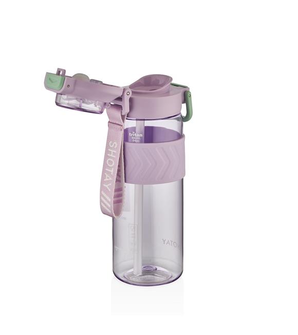 Shotay ST-7235 800ml Mor Pipetli Tritan Matara