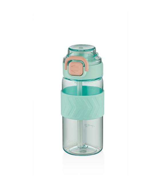 Shotay ST-7237 600ml Turkuaz Pipetli Tritan Matara