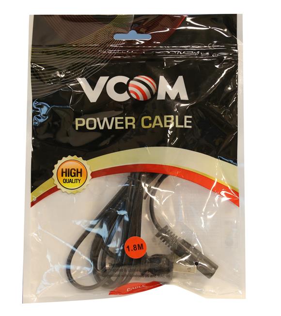 Vcom CE033-1.8MT Amerikan Uçlu Teyp Power Kablosu