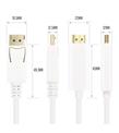 Vcom CG605L-3.0 Beyaz 3.0MT Display Port Erkek To Hdmi Erkek Kablo_1)