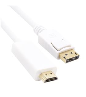 Vcom CG605L-3.0 Beyaz 3.0MT Display Port Erkek To Hdmi Erkek Kablo