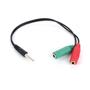 Dark DK-CB-AUC01 2x3.5mm Stereo Dişi - 4pin 3.5mm Stereo Erkek Y Kablo